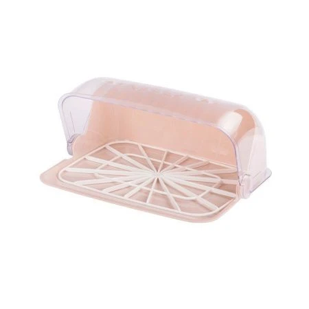 Хлебница 32*25,5*15см пластик ИЗОБИЛИЕ светло-бежевая (8)