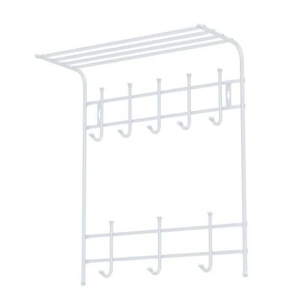 Вешалка с полкой 2-х ярусная 600*745*250мм металл серая матовая ВПТ8 (5)
