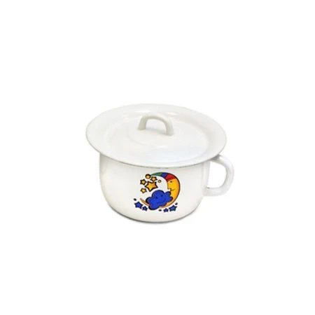 Горшок детский 1,5л эмаль белый с рис. 01-0908/4 (8)