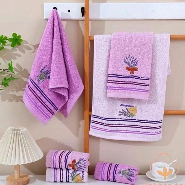 Полотенце кухонное махровое 35*75см Лаванда