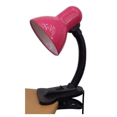 Лампа-прищепка с выключателем светодиодная металл/пластик UTLED 123 розовая 8Вт, шнур 1,5м (12)