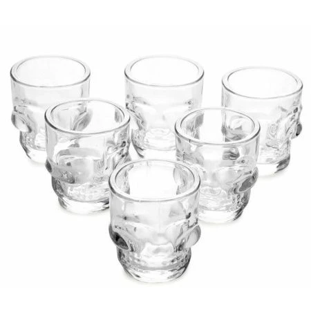 Стопки набор 6шт 50мл стекло ЧЕРЕП DTY-10 (24)