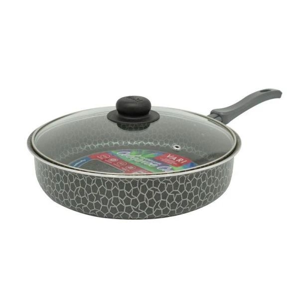 Сотейник 26см алюминий АП штампованный СЕВЕРНОЕ СИЯНИЕ со стекл.крышкой, высокий борт SS73126/11 (6)