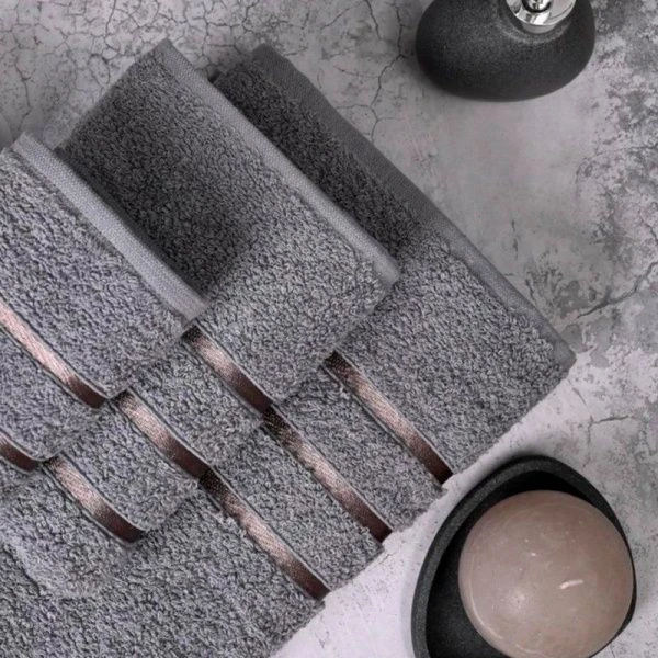 Полотенце махровое 50*80см SPA серый