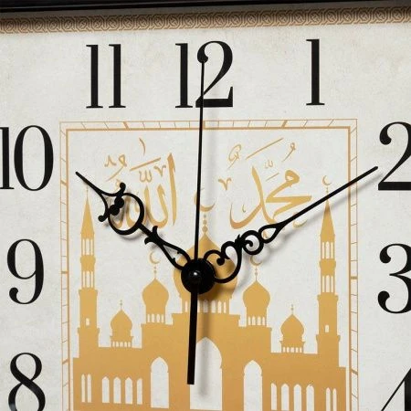 Часы настенные 30*30см пластик РУБИН Мечеть черный (10)