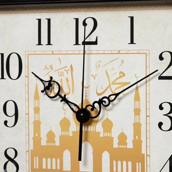 Часы настенные 30*30см пластик РУБИН Мечеть черный (10)
