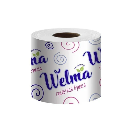 Бумага туалетная WELMA однослойная с втулкой (40)