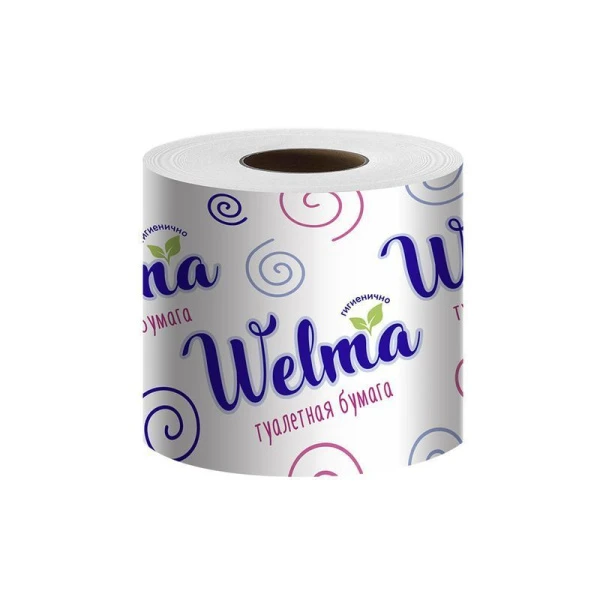 Бумага туалетная WELMA однослойная с втулкой (40)