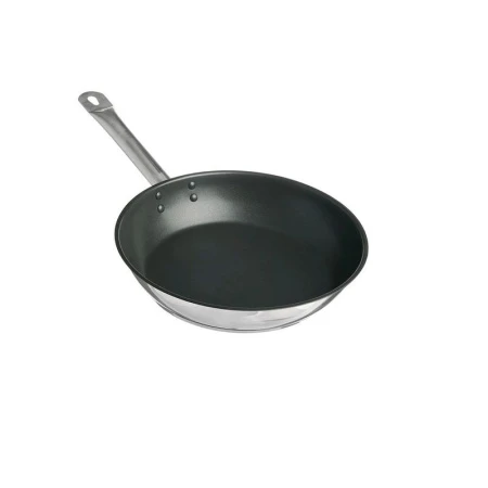 Сковорода 34см нерж.сталь АП ОБЩЕПИТ без крышки толщ.0,6мм индукц.дно ТРС 3,5мм КТ-ОБ-СА-34 (4)