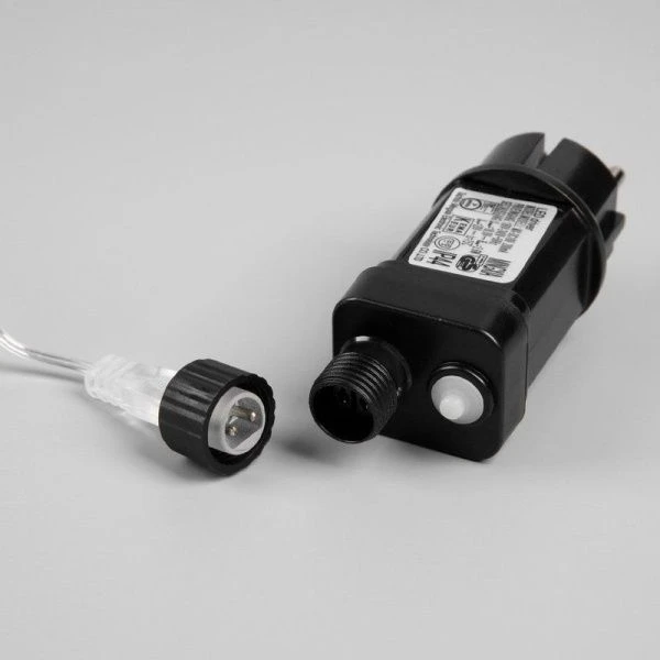 Гирлянда светодиодная Нить Роса 20м, 8 режимов, теплый белый свет