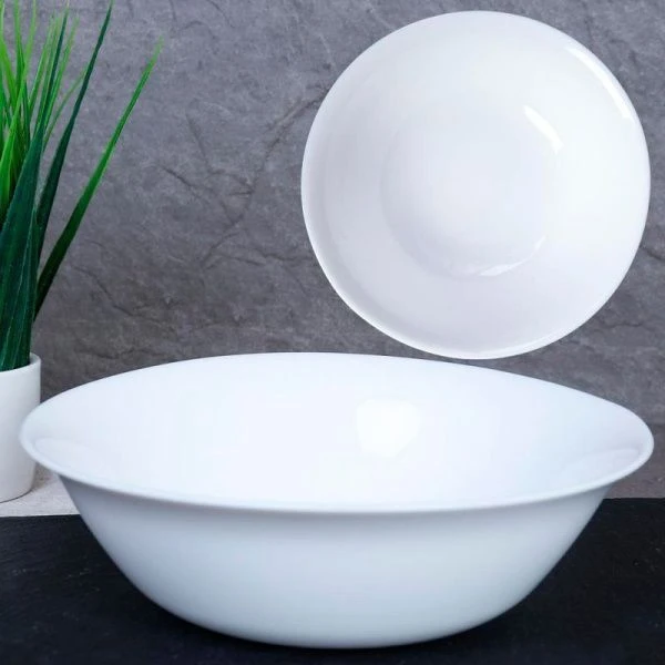 Тарелка глубокая 560мл 165мм стеклокерамика ЕВРО2 суповая YGW-65XN (white) (6/48)