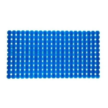 Коврик противоскользящий 69*36 ПВХ Аппликатор массажный синий (12)