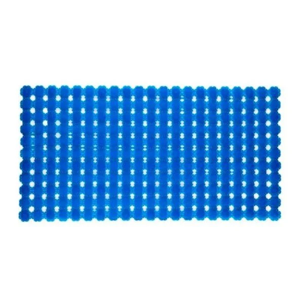 Коврик противоскользящий 69*36 ПВХ Аппликатор массажный синий (12)