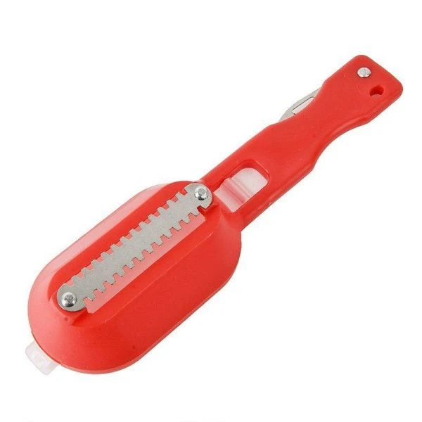 Рыбочистка 20*6*3,4см нерж.сталь ручка полипропилен 3 вида (240)