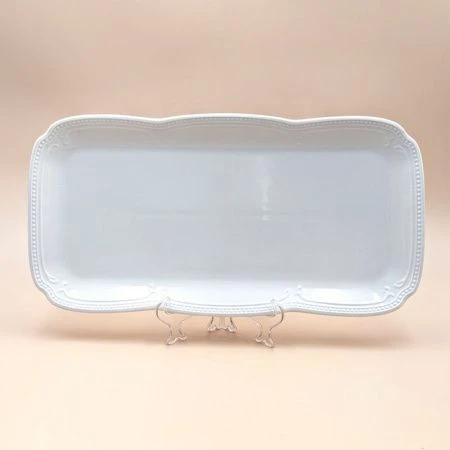 Блюдо прямоугольное 35,5*18см фарфор White Ornaments (8)