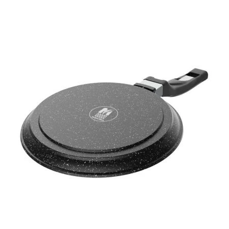 Сковорода блинная 22см алюминий АП ГРАНИТ BLACK без крышки индукция (10)