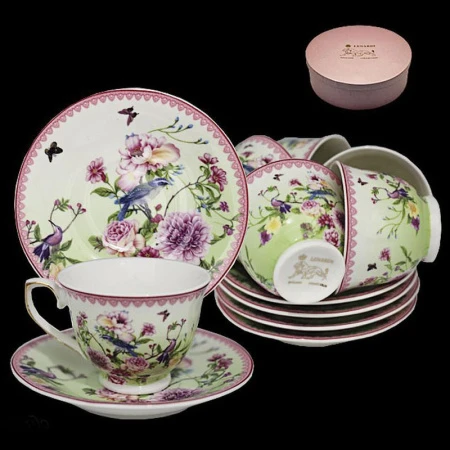 Кофейный набор 12пр 100мл фарфор на 6 персон подар.уп. (8)