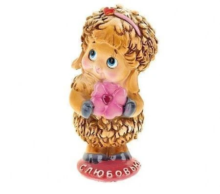 Фигурка Кудряшка полистоун 7,5*7*14см (подар.уп.) (72)