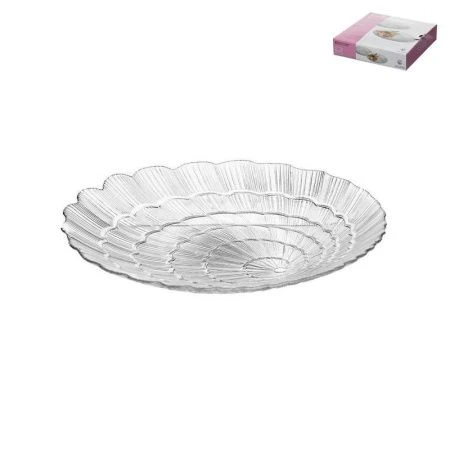 Тарелки мелкие набор 6шт 24см стекло АТЛАНТИС (4)