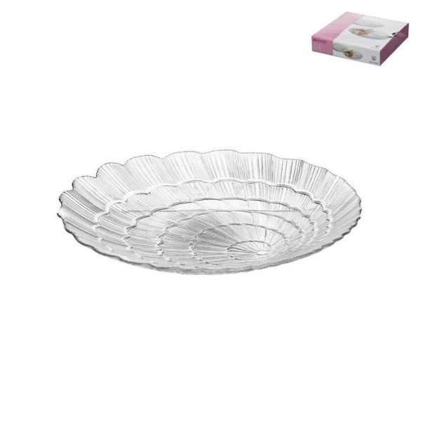 Тарелки мелкие набор 6шт 24см стекло АТЛАНТИС (4)