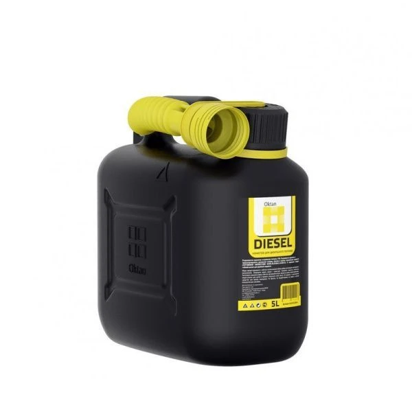 Канистра 5л полиэтилен ДИЗЕЛЬ Oktan ГСМ черный (12)