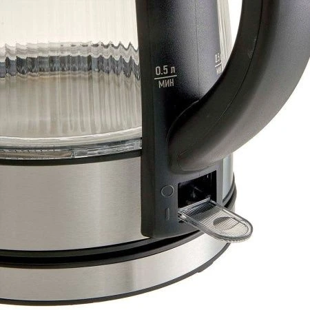 Чайник электрический 1,7л стекло 2200Вт DELTA LUX DE-1024 черный (6)