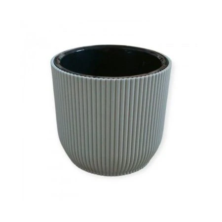 Кашпо 4,6л пластик Linea светло-серый (18)