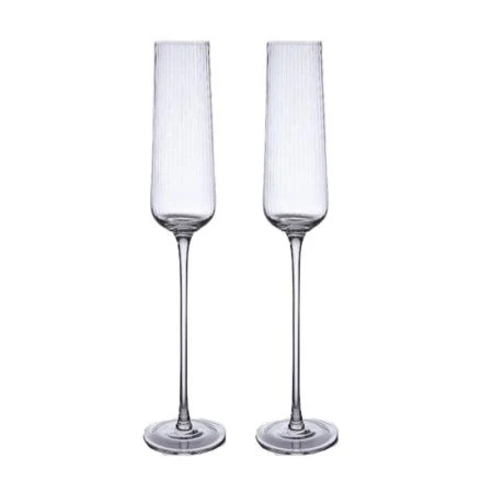 Бокалы для шампанского набор 2шт 230мл 5*7*25,2cм стекло Bar Line подар.уп KY-040/JC-18287 (12)