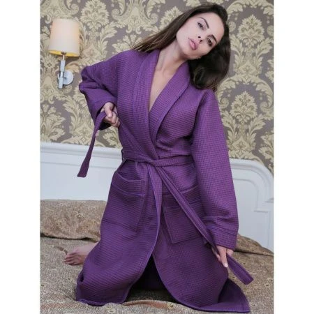 яяяХалат вафельный SALYAKA (Светло-лаванда) (2 XL)