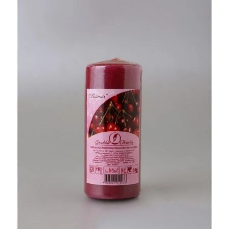 яяяСвеча пеньковая ароматизированная 50х115 вишня 079417 (25) яяяСвеча пеньковая ароматизированная 50х115 вишня 079417 (25)