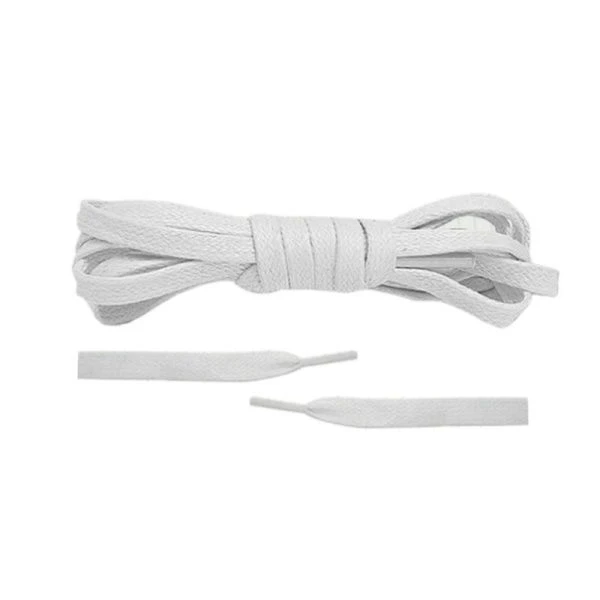 Шнурки вощеные плоские 120см d5мм (пара) белые (250)
