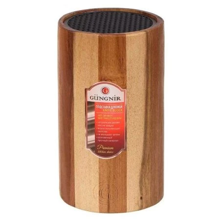 Подставка для ножей 22,5*12,7см акация, универсальная