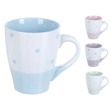 Кружка 330мл керамика ВЕСЕЛЫЙ ГОРОШЕК 4вида (12)