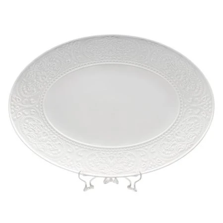 Блюдо овальное набор 2шт 35,5*25,5см фарфор АЖУР КЛАССИК (12)