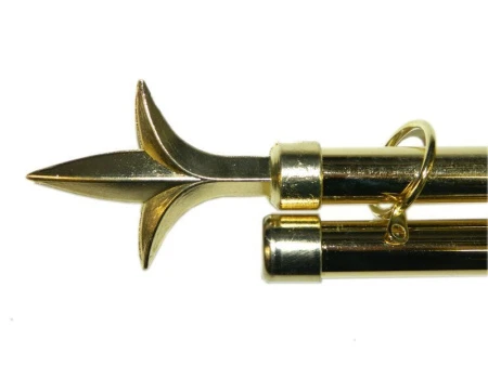 Карниз для штор двойной  металл 0,75-1,2м Пика Лилия, d2см золото JC-1494 (12)