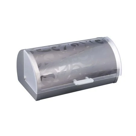 Хлебница 36*21*17см нержавеющая сталь с пластик.крышкой (4)