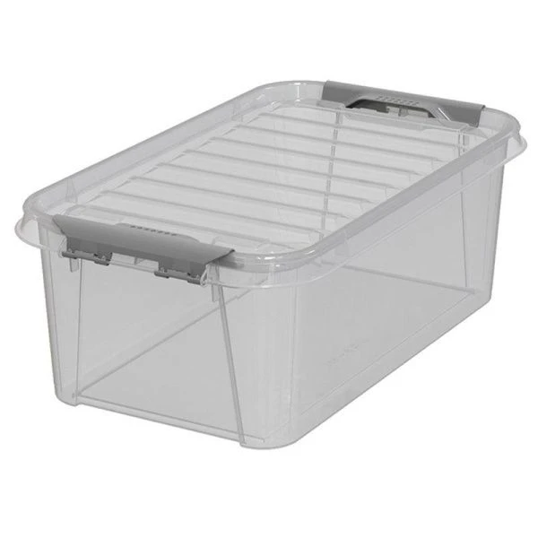 Ящик для хранения 7,8л 37,7*22*13,5см пластик ПРОФИ КОМФОРТ с крышкой (12)