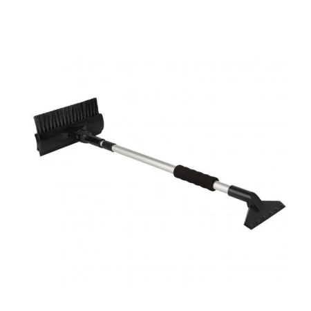 Щетка-скребок авто пластик/нейлон с телескоп.ручкой черная (12) ВЫВОД сбс