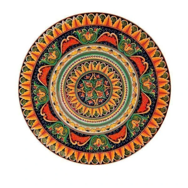 Блюдо 27*3см фарфор ARABESQUE оранжевый (24)