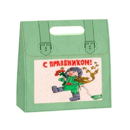 Полотенце махровое 30*70см арт. ОМ-2319 С праздником!