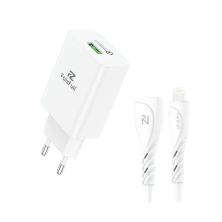 Зарядное устройство блок+кабель FC116 USB-lightning 20W QC3.0 (50)