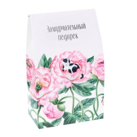 Коробка-конверт складная Замурчательный  подарок 110х180x50мм