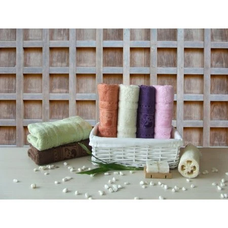 яяяПолотенце 70*140 бамбуковое Karna PANDA V2