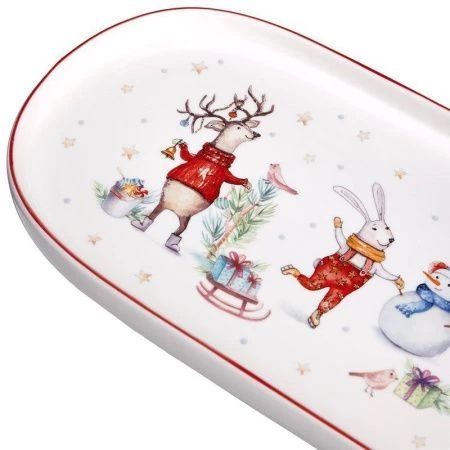 Блюдо 34*14,5см фарфор Winter Story овальное (12)