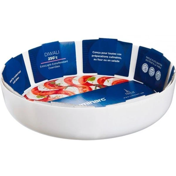 Форма для запекания 26*7см стекло жаропрочное ДИВАЛИ N6416 (5)