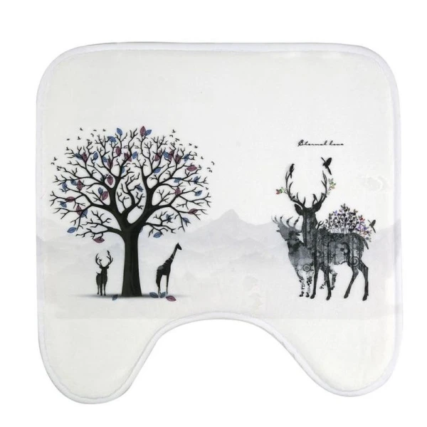 Коврик для туалета полиэстер ОЛЕНЬ JC-10718 (48)