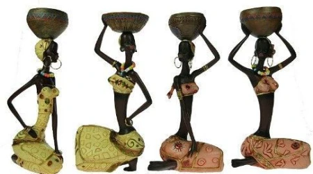 Подсвечник "Африканка" на 1 свечу 9*7*20см (уп.4/24) A,B,C,D 20320 |