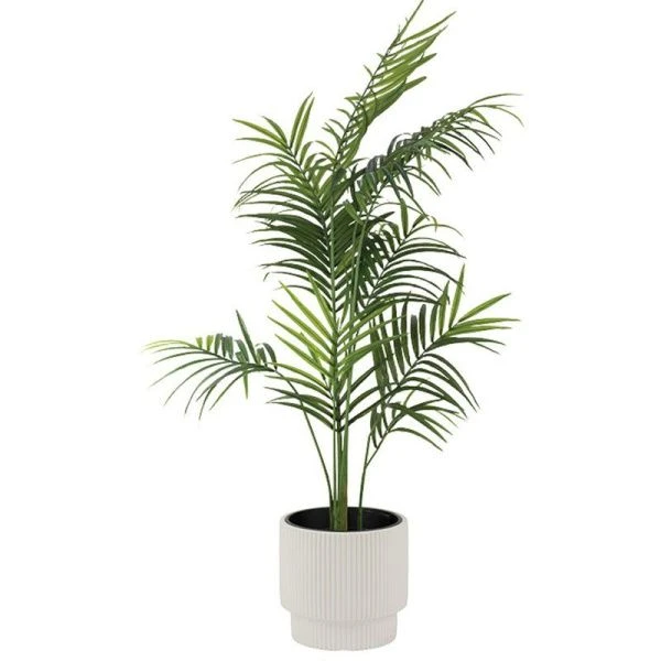 Кашпо 40л пластик СТРИП со вставкой Белый (1)