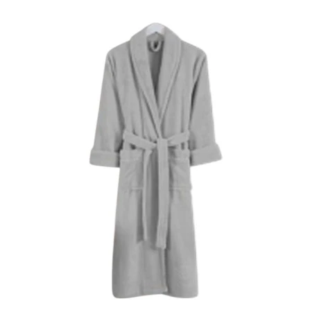 Халат 70% бамбук/30% хлопок с воротником-шалью XXL серый