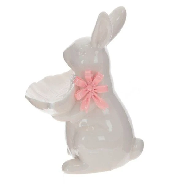 Конфетница фарфор Заяц 14,5*12*18см (24)